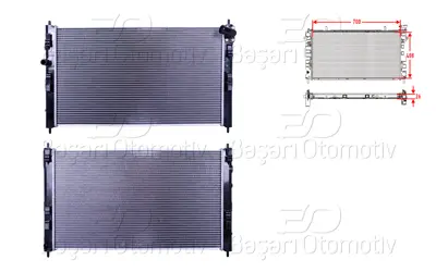 WISCO 1350A763 Su Radyatoru Brazing Mt 700x408x26 Mm 9002233 1350A763 107709 70827910 550023 1611262980 8MK376908634 CR2237000S 636032 MT2275