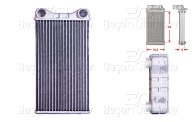 WISCO 8E1820031 Kalorifer Radyatoru Brazing 133x140 Mm 8E1820031 102987 3006223X 180110 8FH351308051 7222 R21062 QHR2193 AH7000S 812255