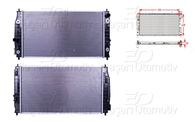 WISCO 4401974 Su Radyatoru Brazing At 675x385x27 53954 7002054 341935 80170009 8MK376766531 376766531 4401974 V03940006CS539 9000304 732068