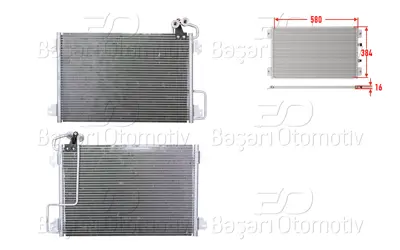 İthal KL010 Klima Radyatoru 580x384x16 