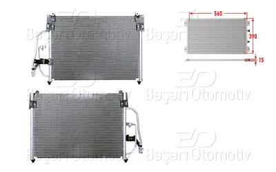 İthal KL022 Klima Radyatoru 560x390x15 