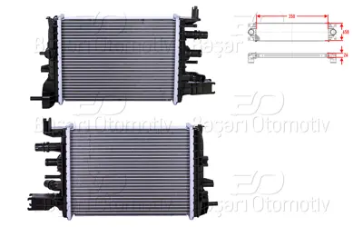 WISCO 21410-6421R Turbo Radyatoru (Intercooler) 350x658x26 21410-6421R