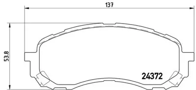 BREMBO P 78 015 Fren Balatasi On Low-Met Subaru Impreza 26296AE150
