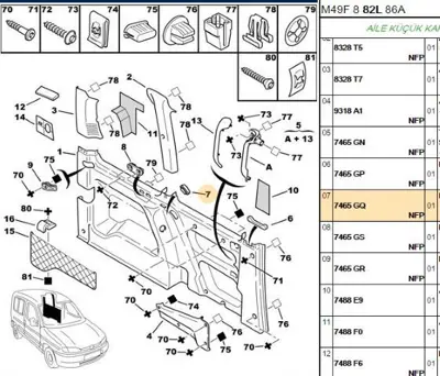 PSA 7465.GQ Kolon Klavuzu Tk Firsat 7465GQ 7465.GQ 7465GQ 7465GQ 