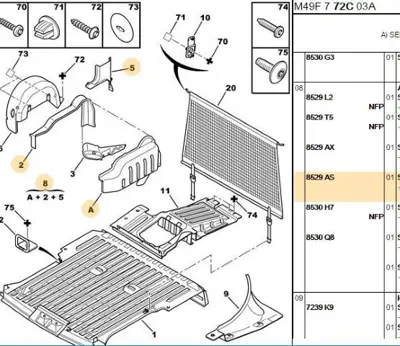 PSA 8529.AS Sol Arka Çam Sac Davlunba 8529.AS
