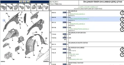 PSA 7840.K9 Sol Ön Çamurluk  7840.K9