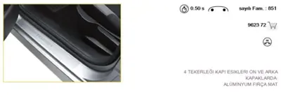 PSA 9623.72 207 Kapı Eşik Koruma Band 9623.72