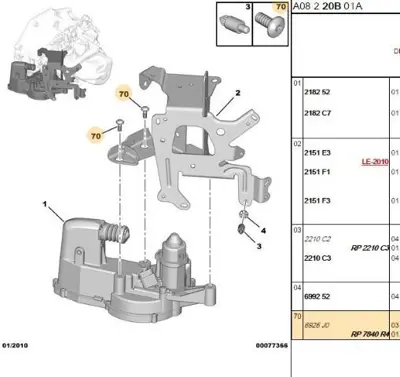 PSA 7840.R4 Bağlantı Vidası 7840R4
