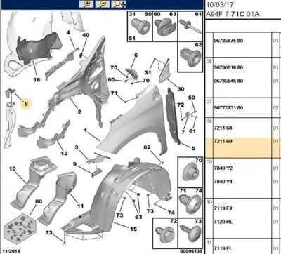 PSA 7211.69 Bağlan Ayak  7211.69