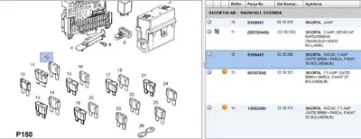 PSA 9196441 Küçük Sigorta 6238299 9196441