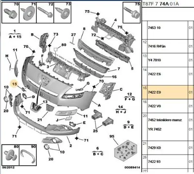 PSA 7422.E0 Çeki Demir Kapak 7422E0
