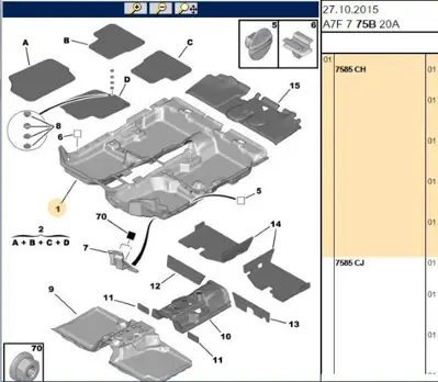 PSA 7585.CH Taban Halısı  7585.CH