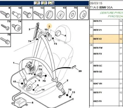 PSA 8978.V2 Kemer Bağlantı Ayağı 8978V2