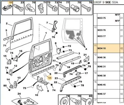 PSA 9034.10 Agraf  9034.10