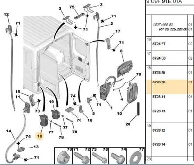 PSA 8728.26 Kapı Durdurma Takozu 8728.26