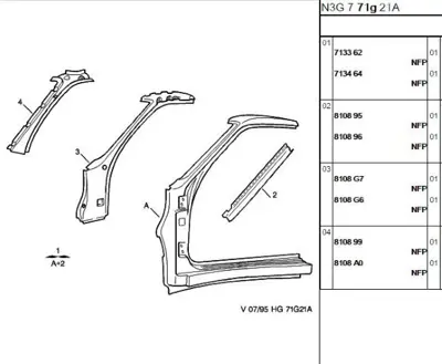 PSA 7133.A0 Ön Giriş Direği Eksenisol 7133A0