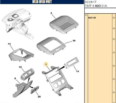 PSA 8231.08 Ön Göğüs Çerçevesi  8231.08