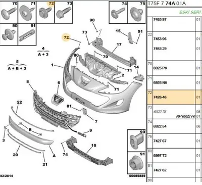 PSA 7426.46 Bağlantı Civatası  7426.46