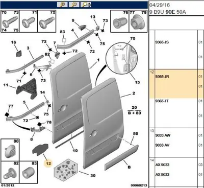 PSA 9365.JR Sürgülü Kapı İzolatörü 9365JR