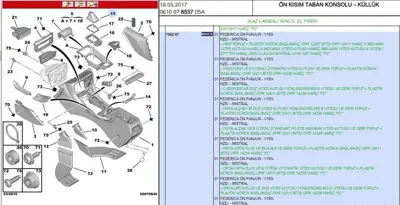 PSA 7592.67 Körük Kolu  7592.67