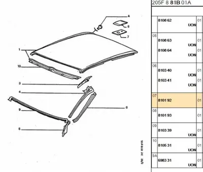 PSA 8101.92 Conta 810192