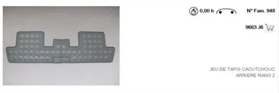 PSA 9663J6.12 5008 Paspas Kauçuk Sıyah 9663J6.12