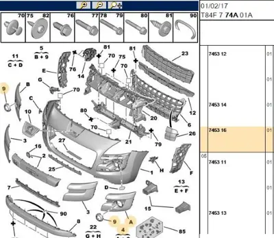 PSA 7453.16 Sol Tampon Kuşak 745316