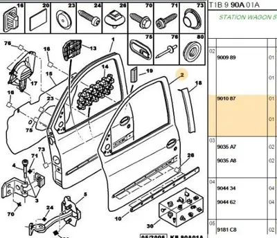 PSA 9010.87 Kapı Sacı  9010.87
