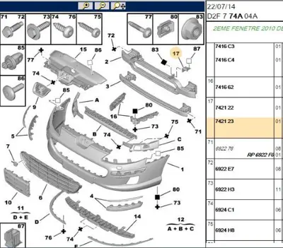 PSA 7421.23 Tampon Demir Yan Bağlantı 7421.23