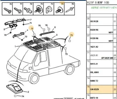 PSA 8329.GN Tavan Kaplama Agrafı  8329.GN