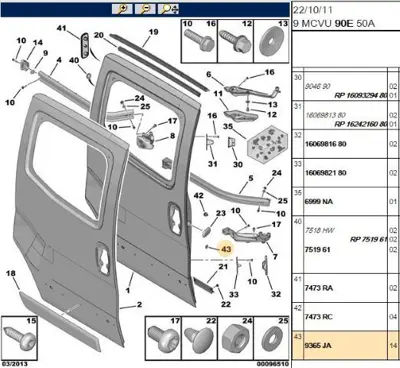 PSA 9365.JA Plastik Buton 9365JA