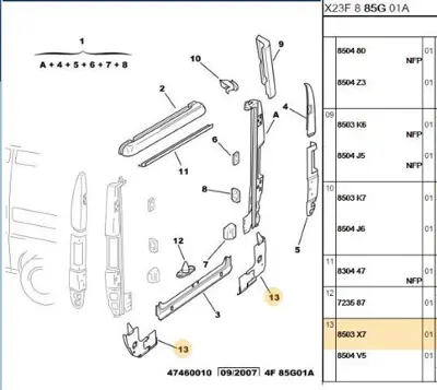 PSA 8503.X7 Dırek Sacı  8503.X7