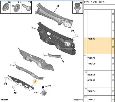 PSA 7481.AS Ön Ses Kesici İzalatör  7481.AS