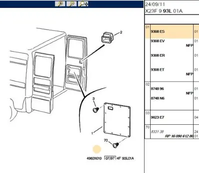 PSA 9308.ES Kapı Döşemesi  9308.ES