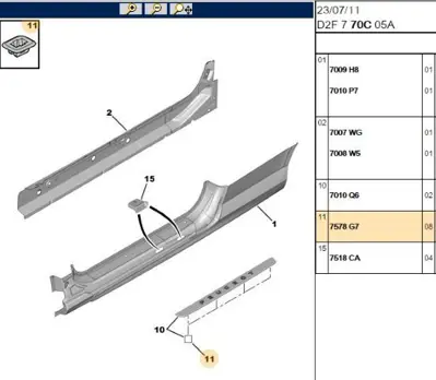 PSA 7578.G7 Agraf 7578G7