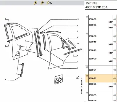 PSA 9300.22 Cam Kızak Fitili  9300.22