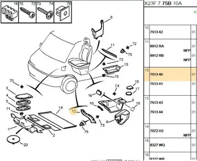 PSA 7513.40 Garnitür Sol  7513.40