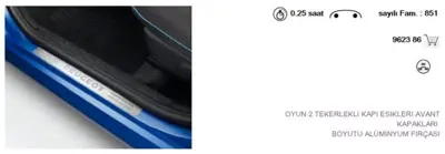 PSA 9623.86 107 Kapı Eşik Koruma Band 962386