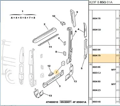 PSA 8504.79 Bagaj Kapak Menteşe Ayağı 8504.79