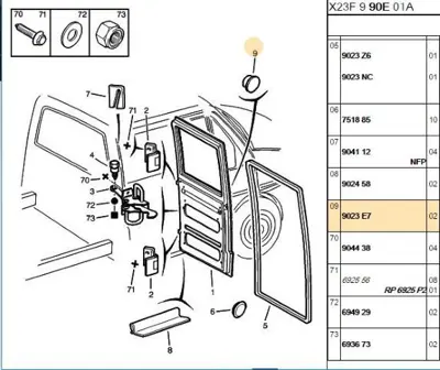 PSA 9023.E7 Plastik Kapak  9023.E7