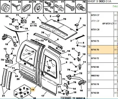 PSA 8710.70 Kapı Fitili  8710.70
