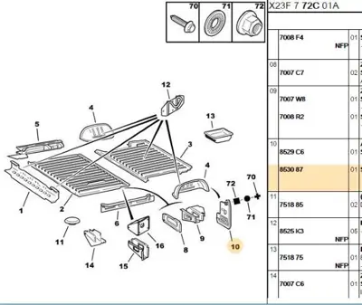 PSA 8530.87 Arka Paçalık  8530.87