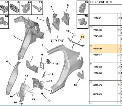 PSA 8529.Q1 Arka Stop Sacı 8529Q1