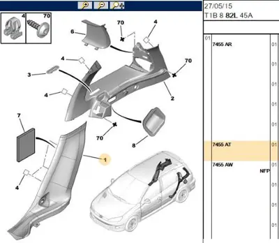 PSA 7455.AT Yan Kaplama Bakaliti  7455.AT