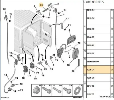 PSA 7235.C4 Bağlantı Sacı  7235.C4