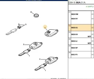 PSA 9926.KG Anahtar Kutusu  9926.KG