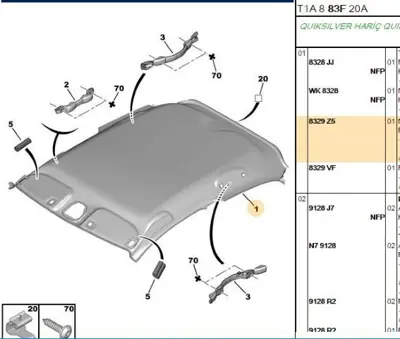 PSA 8329.Z5 Tavan Kaplaması  8329.Z5