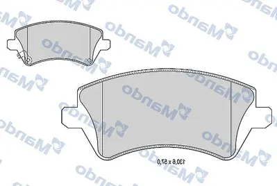 MANDO 015864 Fren Balatasi On 131mm Corolla 1.4 02- 446502130 T104077 P83064 BBP1769 2376601 BW4021 LP1737 PD3100 252376617W 181513