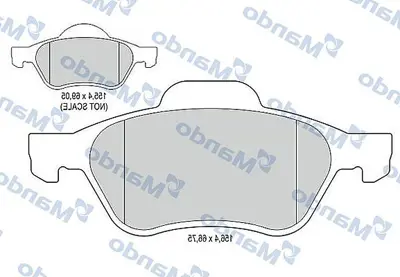 MANDO 015242 On Fren Balatasi Megane 1.5dci.1.6 1.9 2.0 7701209670 8341 7711130086 5P1279 LP2252 PCP1199 573244B 7701209100 296240 PAD1714