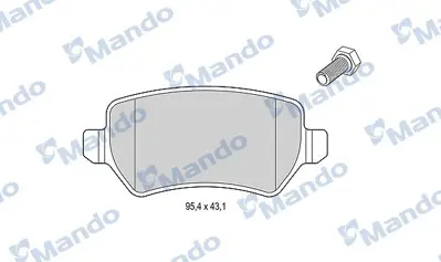 MANDO 015200 Fren Balatasi Arka 95mm Combo C Astra G 02- PF1297 1605086 2341703 95702 6280489 BDC4816 800489 1605967 DF840 N3610310